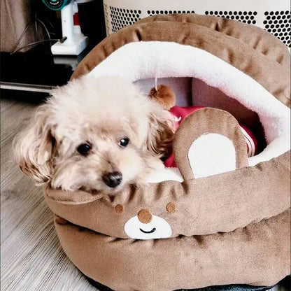 Soft & Cozy Pet Bed, Anti-slip Bottom, Interactive Hanging Ball