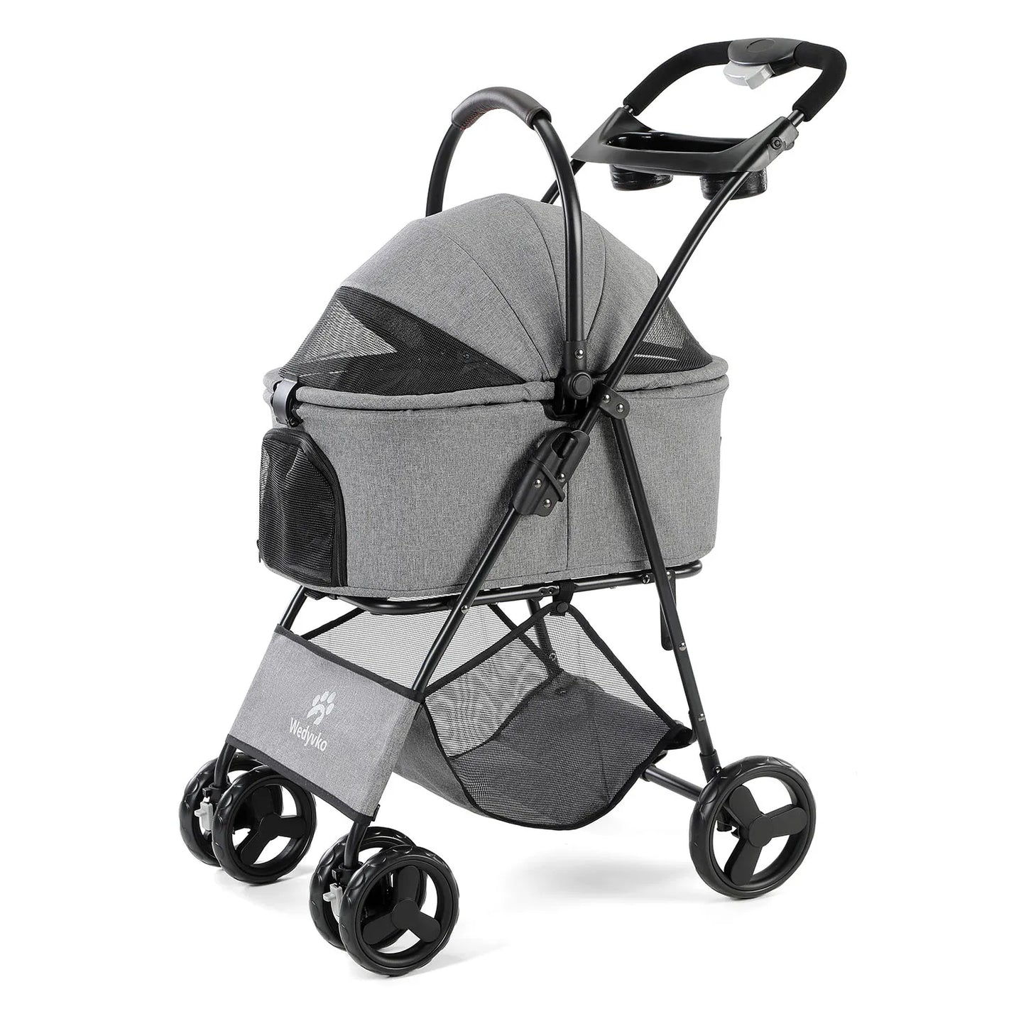 3 in 1 Pet Stroller, Removable Carrier, Folding Stroller, Waterproof, All-Terrain