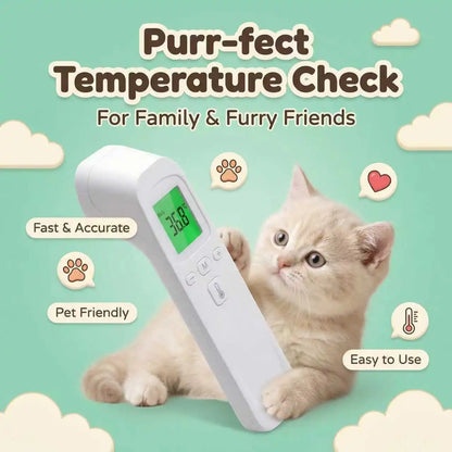 2-in-1 Cat Dog Thermometer Display Reading