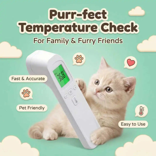 2-in-1 Cat Dog Thermometer Display Reading