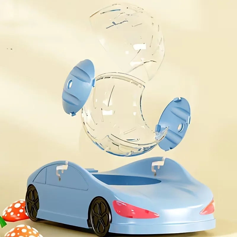 Sports Car Toy With Interactive Rolling Ball For Hamsters