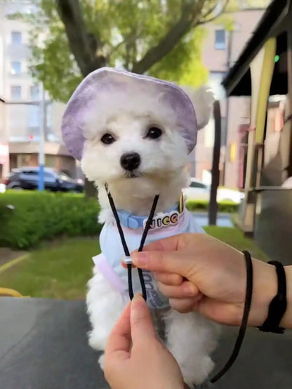 Sun Hat With Ear Holes Adjustable Chin Strap