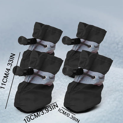 X-Small Dog Shoes Waterproof for 3-4 lb Dogs,