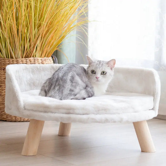Nesting Chair Bed,  Wood Legs, Washable Cushion Pad