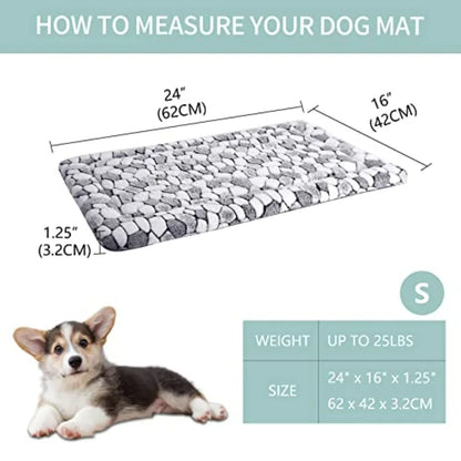 Dog Crate Pad Bed, Reversible, Cool and Warm Sleeping