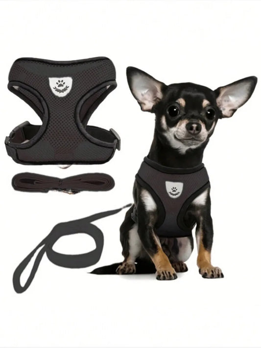 Cat Dog Leash Set, Escape-Proof, Adjustable, Reflective