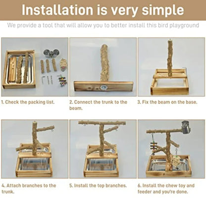 Bird Cage Accessories, Perches, Trays, Cups, Chew Toys
