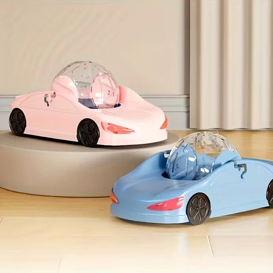 Sports Car Toy With Interactive Rolling Ball For Hamsters