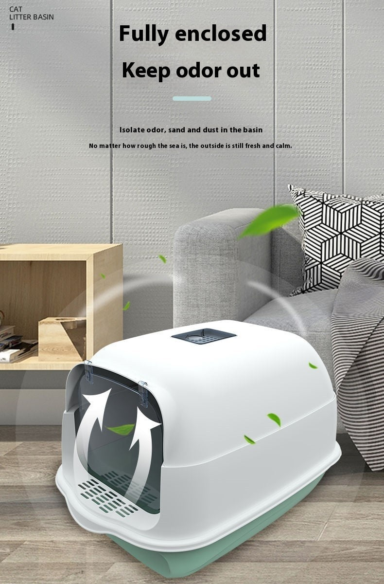 Cat Litter Box Fully Enclosed