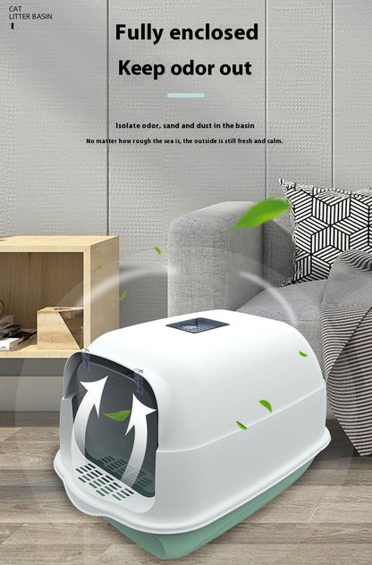 Cat Litter Box Fully Enclosed