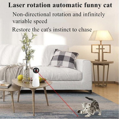 Cat Laser Toy Interactive USB Charge Random Speeds