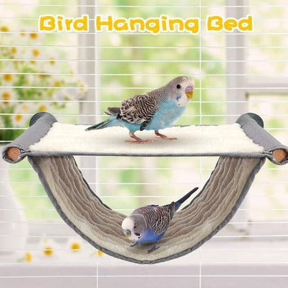 Bird Cage Mountable Parrot Perch with Hammock Bed