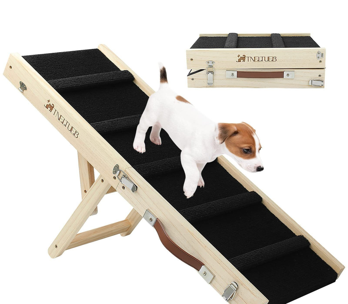 Wooden Adjustable,Foldable, Portable Non-slip Ramp For Dogs