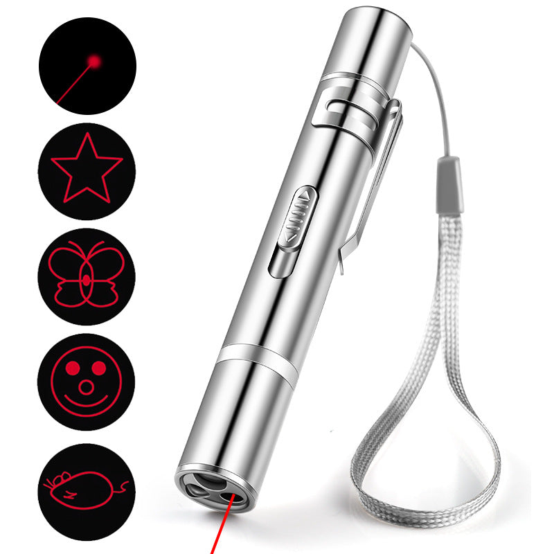 Laser Pointer Cat Toy, Red Dot LED Pen, Interactive