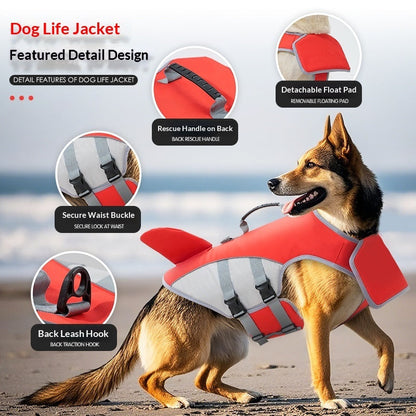Dog Swimwear, Anti-choking Design, Towable Buoyancy
