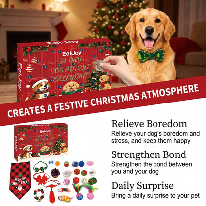 24 Day Dog Christmas Countdown Toys and Accessories