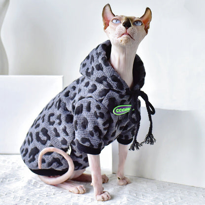 Cotton Camouflage Sweater Hairless Cat