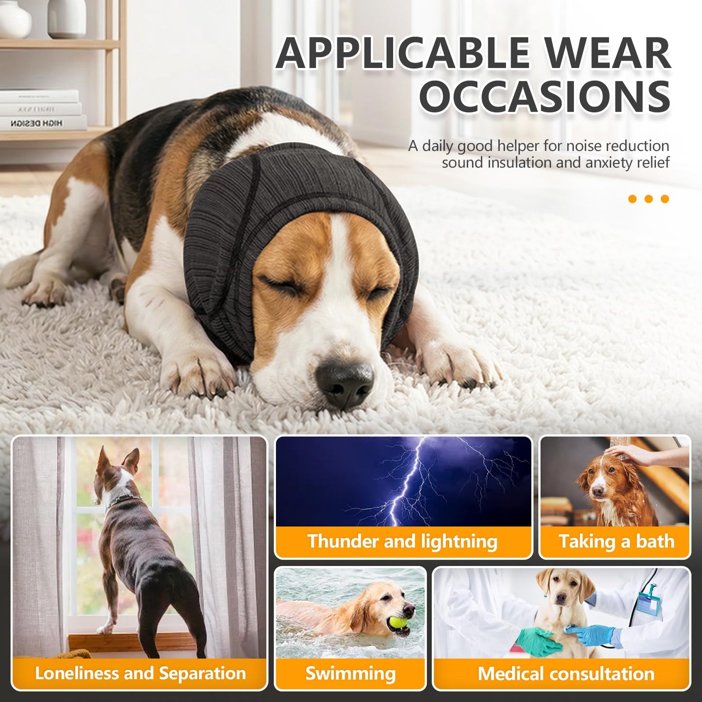 Soft Dog Ear Cover For Loud Noises
