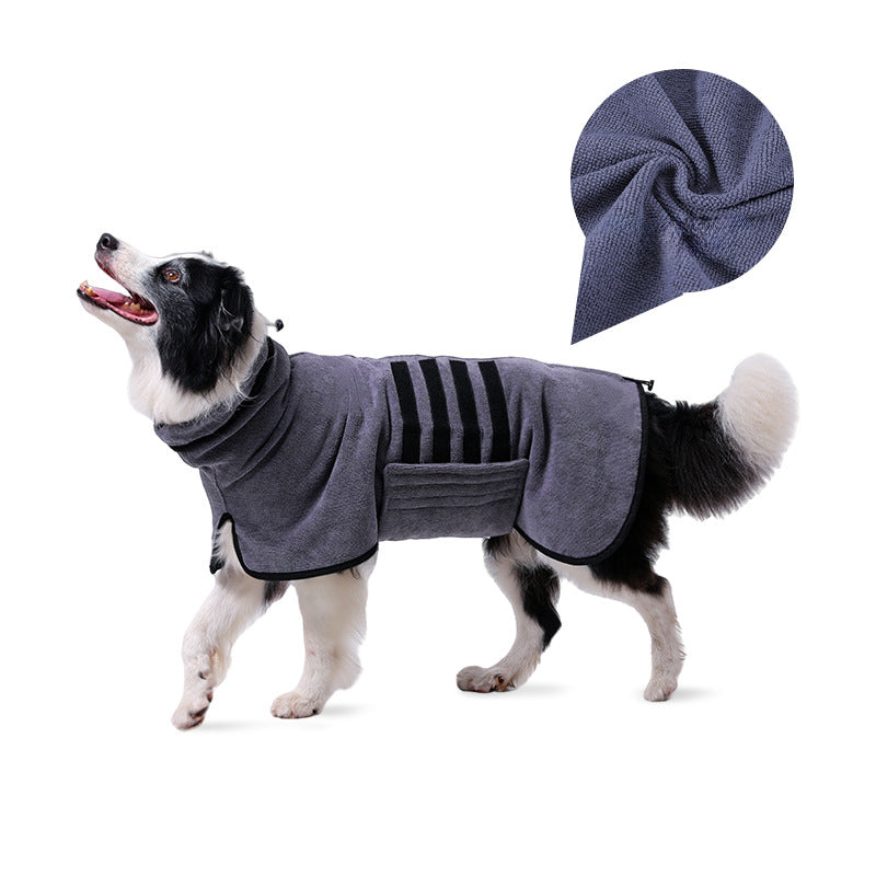 Dog Bathrobe Towel Drying Clothes