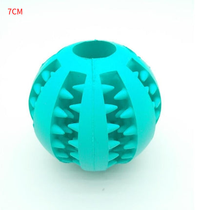 Pet Slow Feeder Dog Toy Rubber Dog Ball Toy