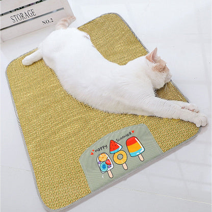 Pet Cooling/ Sleeping Grass Mat, Scratcher