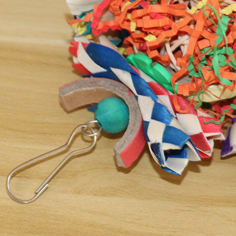 Colorful Vine Ball, Paper Tube, Bird Cage Parrot Toys