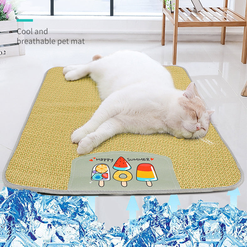 Pet Cooling/ Sleeping Grass Mat, Scratcher