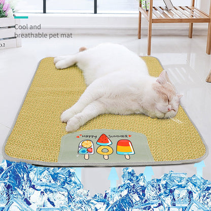 Pet Cooling/ Sleeping Grass Mat, Scratcher