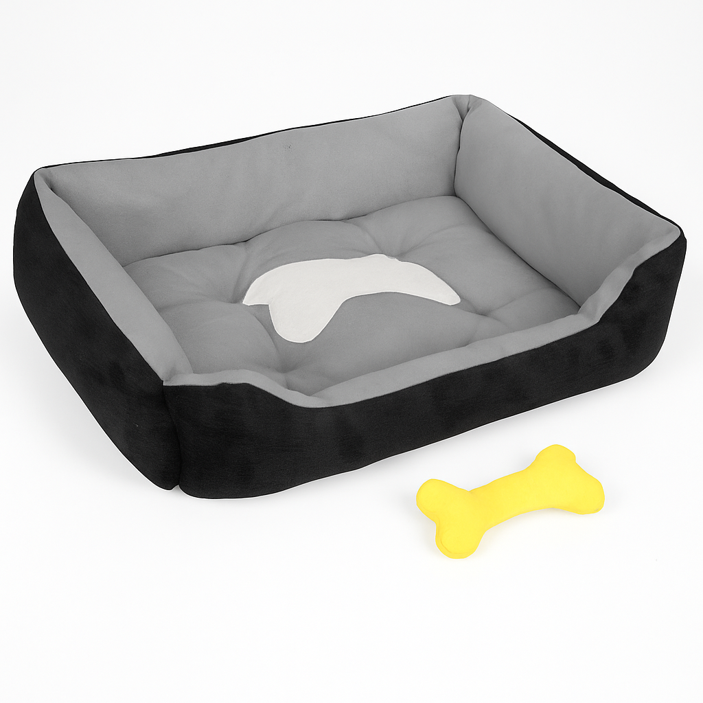 Dog Bed with Soft Fleece Cushion - Cozy & Secure Rest