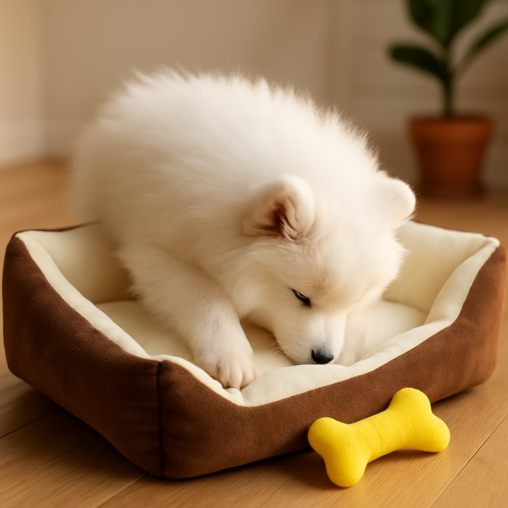 Dog Bed with Soft Fleece Cushion - Cozy & Secure Rest