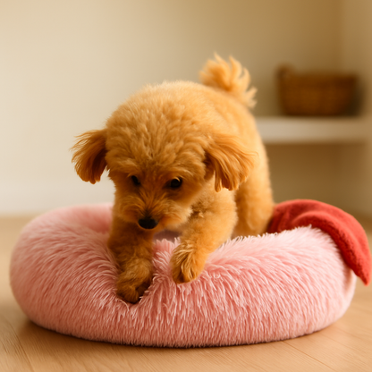 Pet Dog Bed: Warm Plush Nest for Dogs & Cats