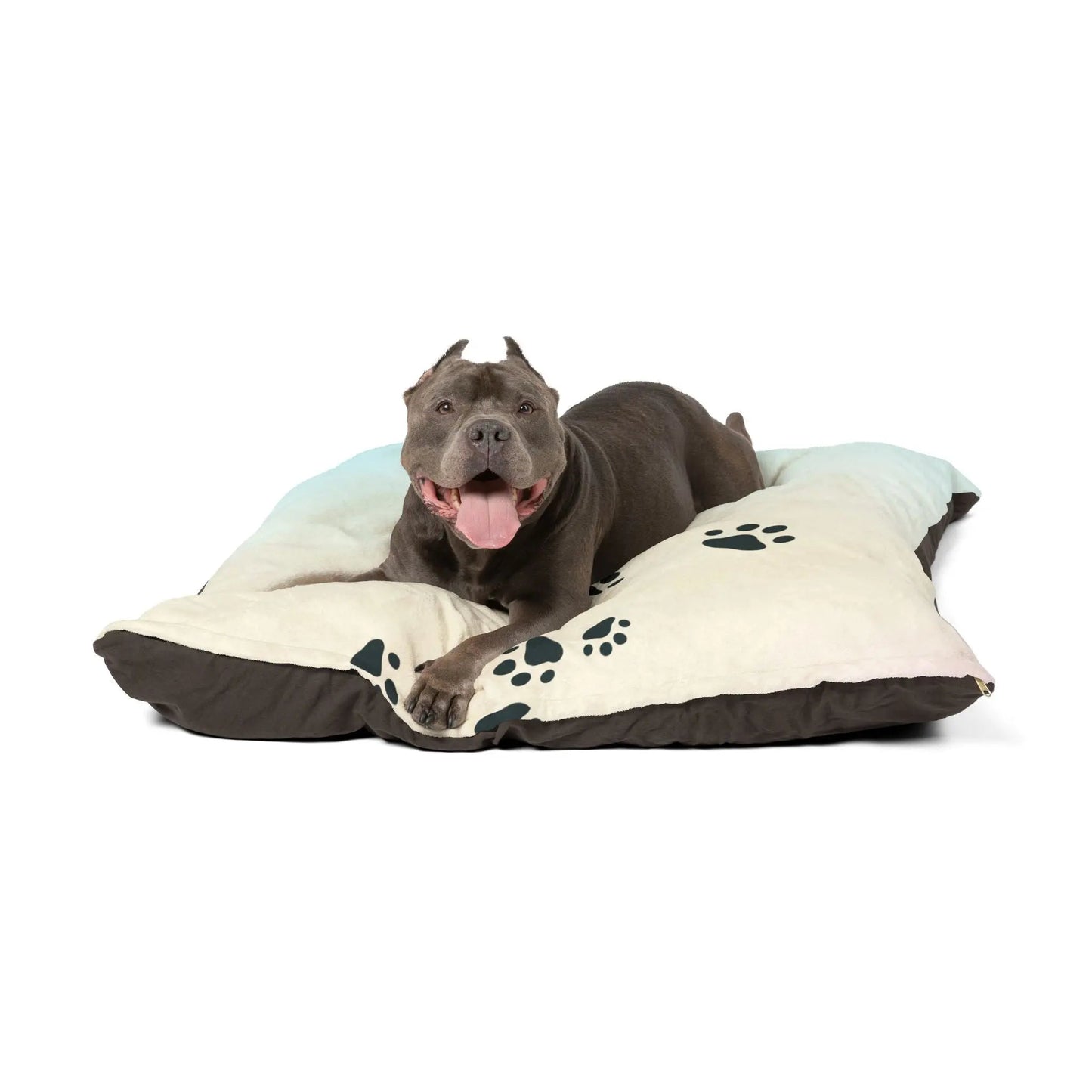 Cozy, Pastel Paw Print Pet Bed, Dogs & Cats