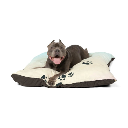 Cozy, Pastel Paw Print Pet Bed, Dogs & Cats