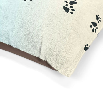 Cozy, Pastel Paw Print Pet Bed, Dogs & Cats