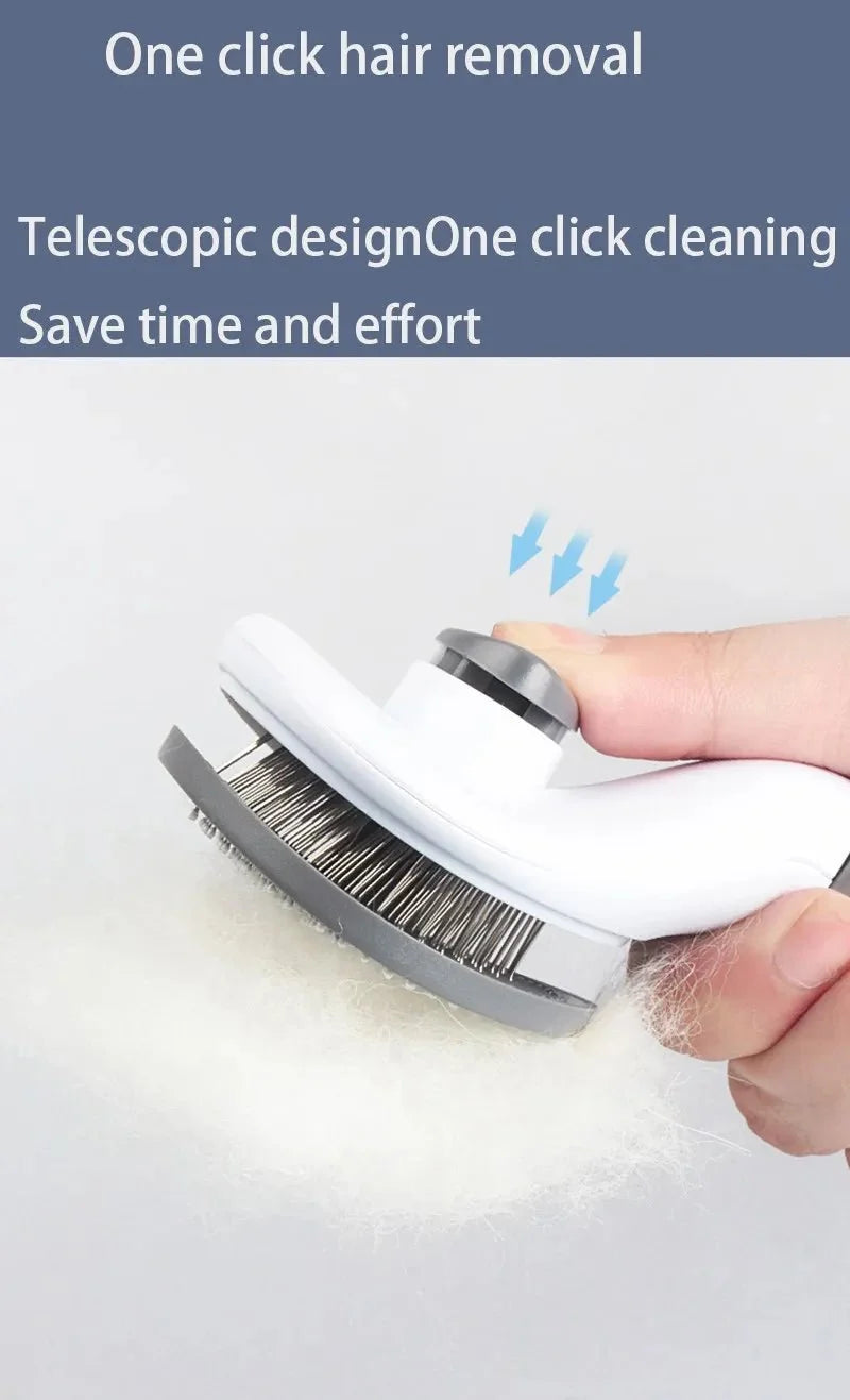 Pet Hair Removal Brush | Slicker Grooming Comb for Dogs and Cats