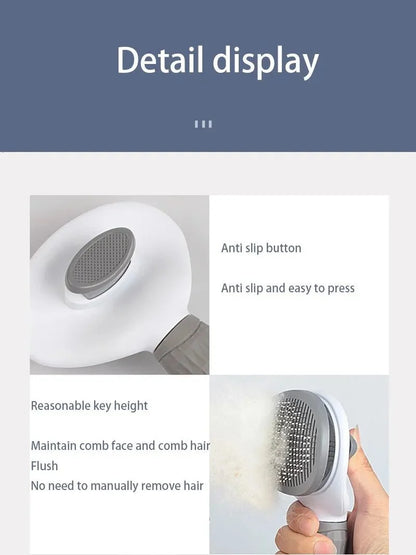 Pet Hair Removal Brush | Slicker Grooming Comb for Dogs and Cats