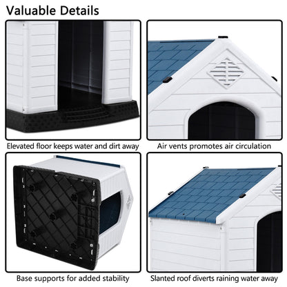 Indoor/Outdoor Waterproof Plastic Dog House