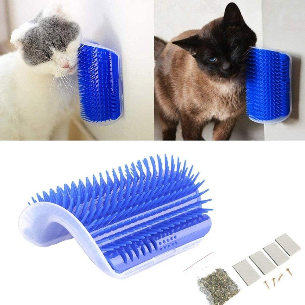 Self Groomer Cat Brush Angle Cat Massager Cat Accessories Self-raising Beautician Massage Comb Cat Toy Cat Supplies Teasing Cat  Self Groomer Cat Brush Interactive Cat Toy