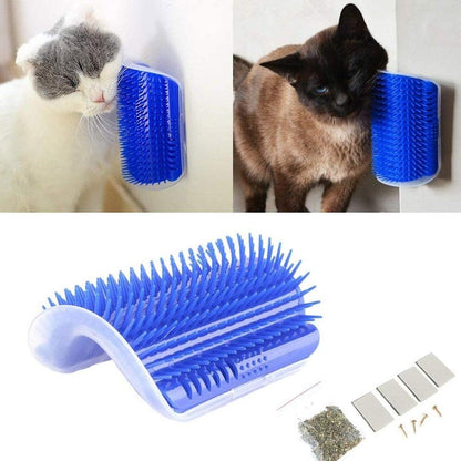 Self Groomer Cat Brush Angle Cat Massager Cat Accessories Self-raising Beautician Massage Comb Cat Toy Cat Supplies Teasing Cat  Self Groomer Cat Brush Interactive Cat Toy