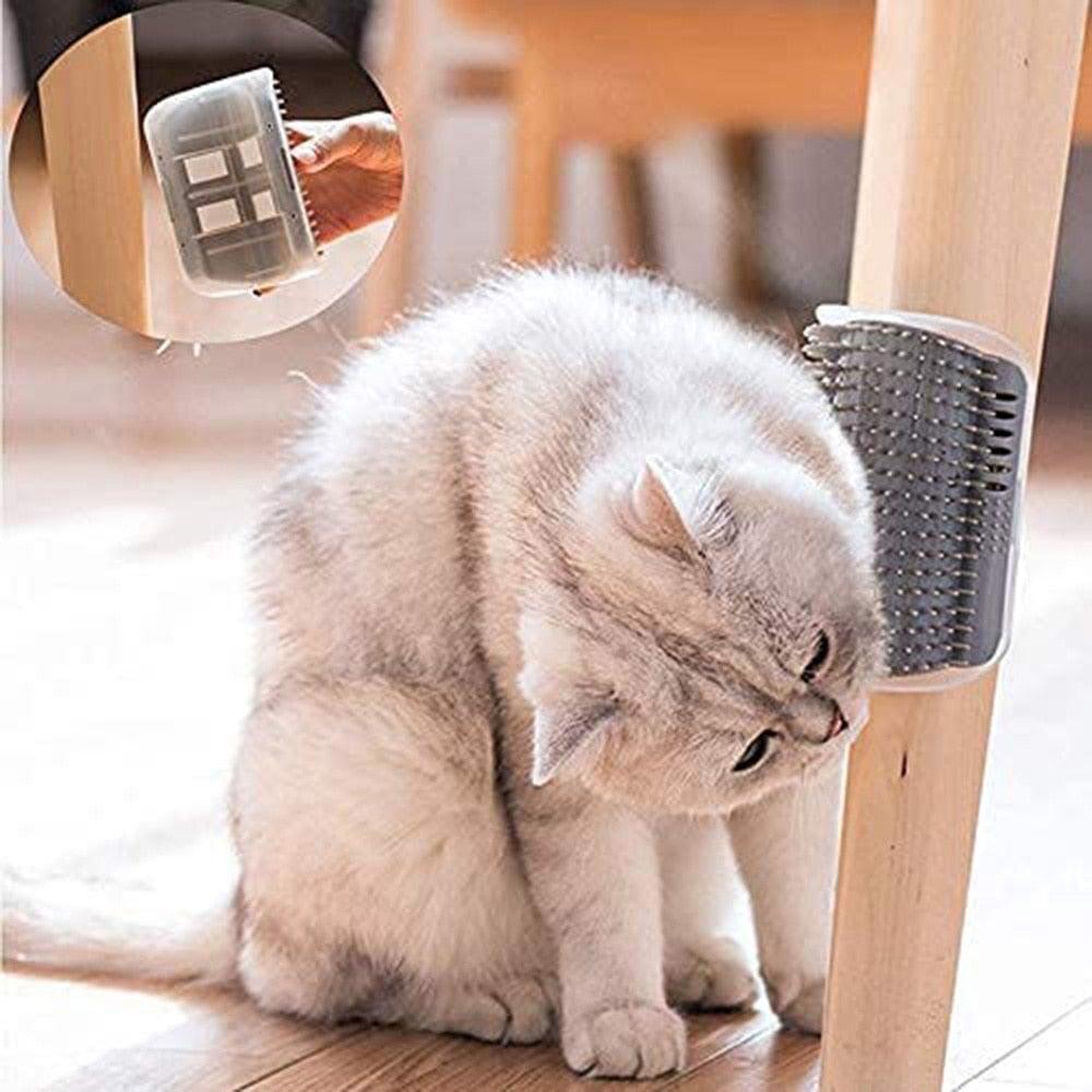 Self Groomer Cat Brush Angle Cat Massager Cat Accessories Self-raising Beautician Massage Comb Cat Toy Cat Supplies Teasing Cat  Self Groomer Cat Brush Interactive Cat Toy