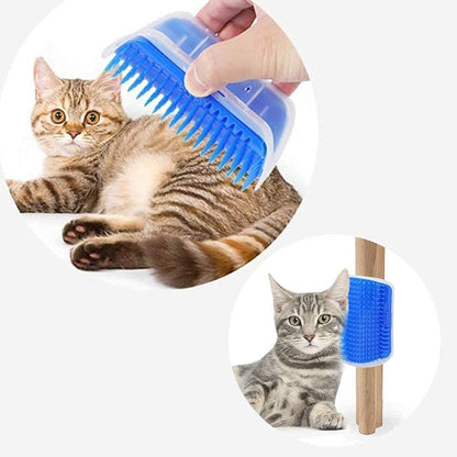 Self Groomer Cat Brush Angle Cat Massager Cat Accessories Self-raising Beautician Massage Comb Cat Toy Cat Supplies Teasing Cat  Self Groomer Cat Brush Interactive Cat Toy