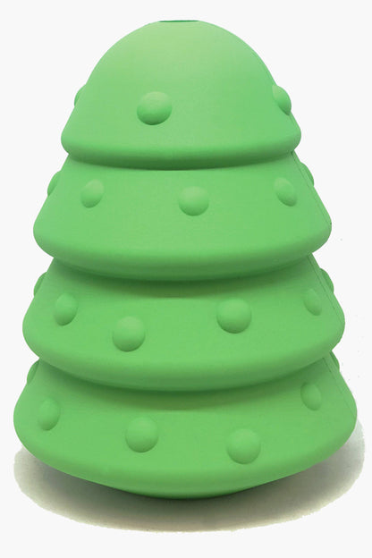 Christmas Tree With Treat Dispenser Toy - Durable Rubber for Large dogs