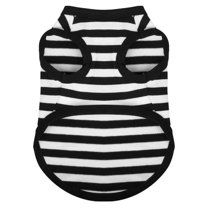 Striped Cotton Dog Vest Summer Pet Clothes