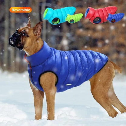 Warm Winter Dog Vest Jacket Coat 3 Layer Thick Waterproof